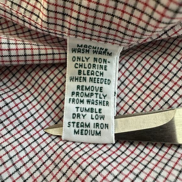 Lauren Ralph Lauren Shirt Men’s XXL Check Short Sleeve Button Front Crest Logo - Picture 5 of 5